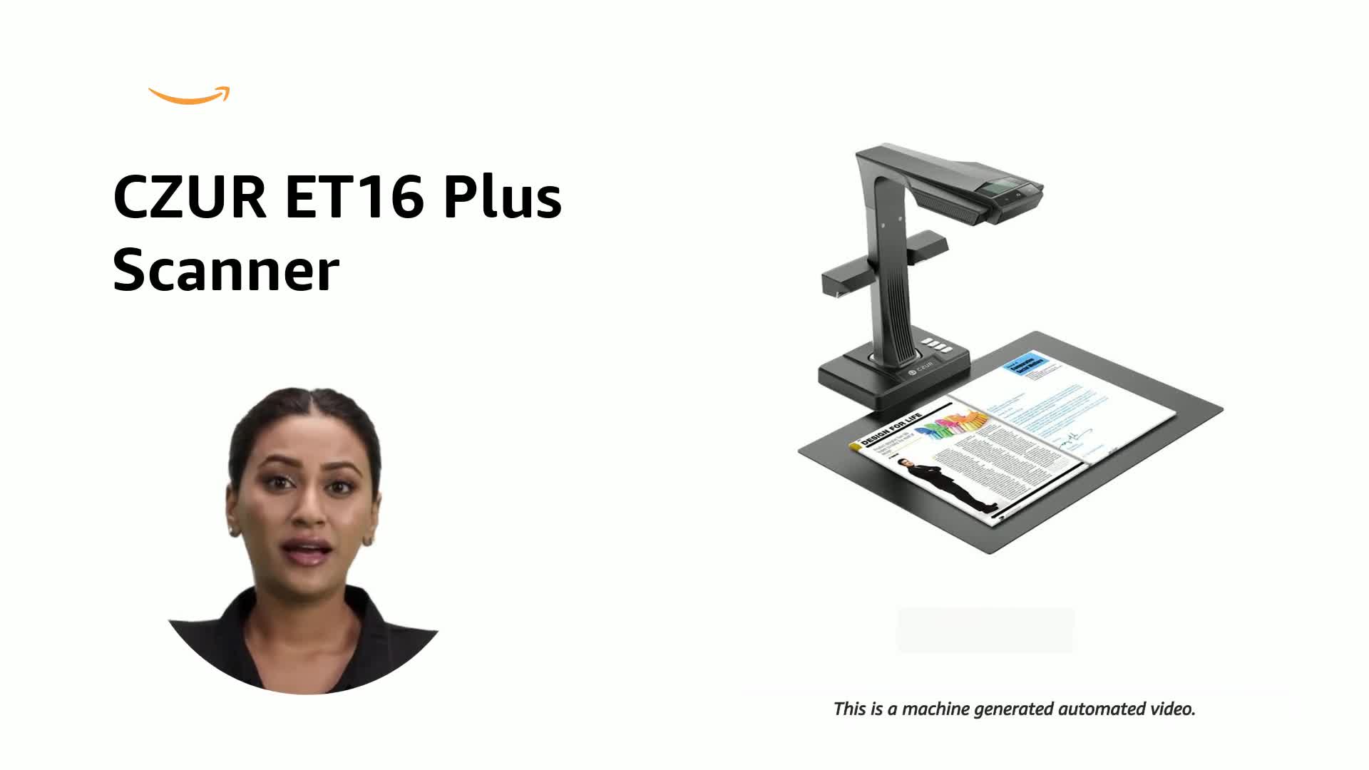 CZUR ET 16 Plus Smart Book Scanner (Black) : Amazon.in: Office